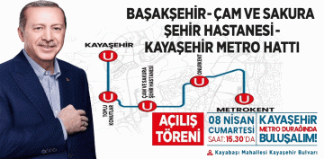 Cumhurbaşkanımız Recep Tayyip Erdoğan Başakşehir’e Geliyor…